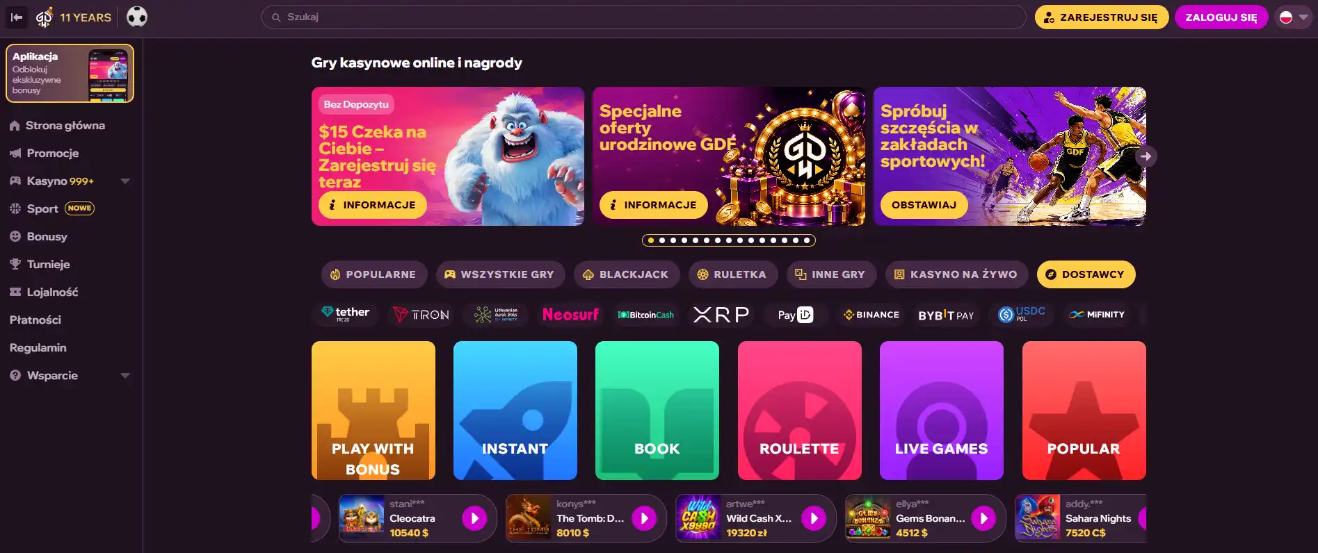 Polska wersja strony Good Day 4 Play Casino