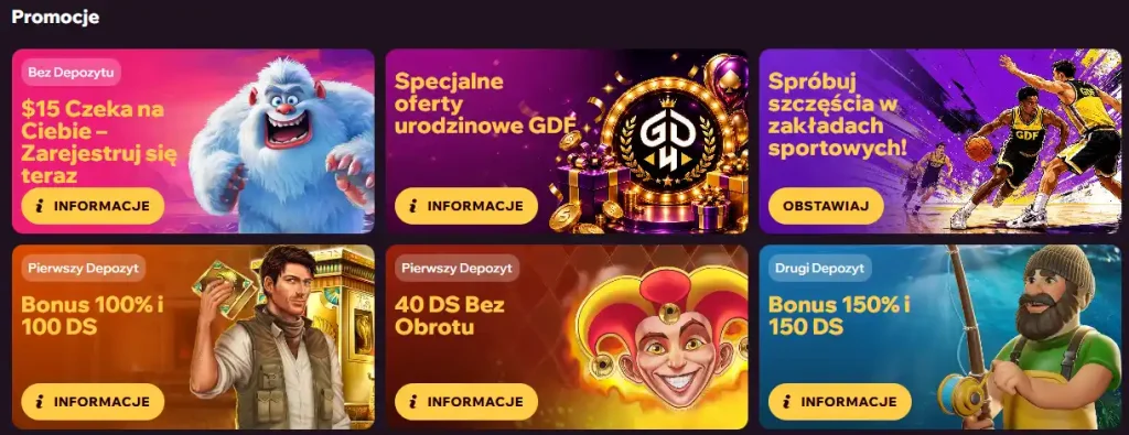 Aktualna lista promocji Good Day 4 Play w polskiej wersji serwisu
